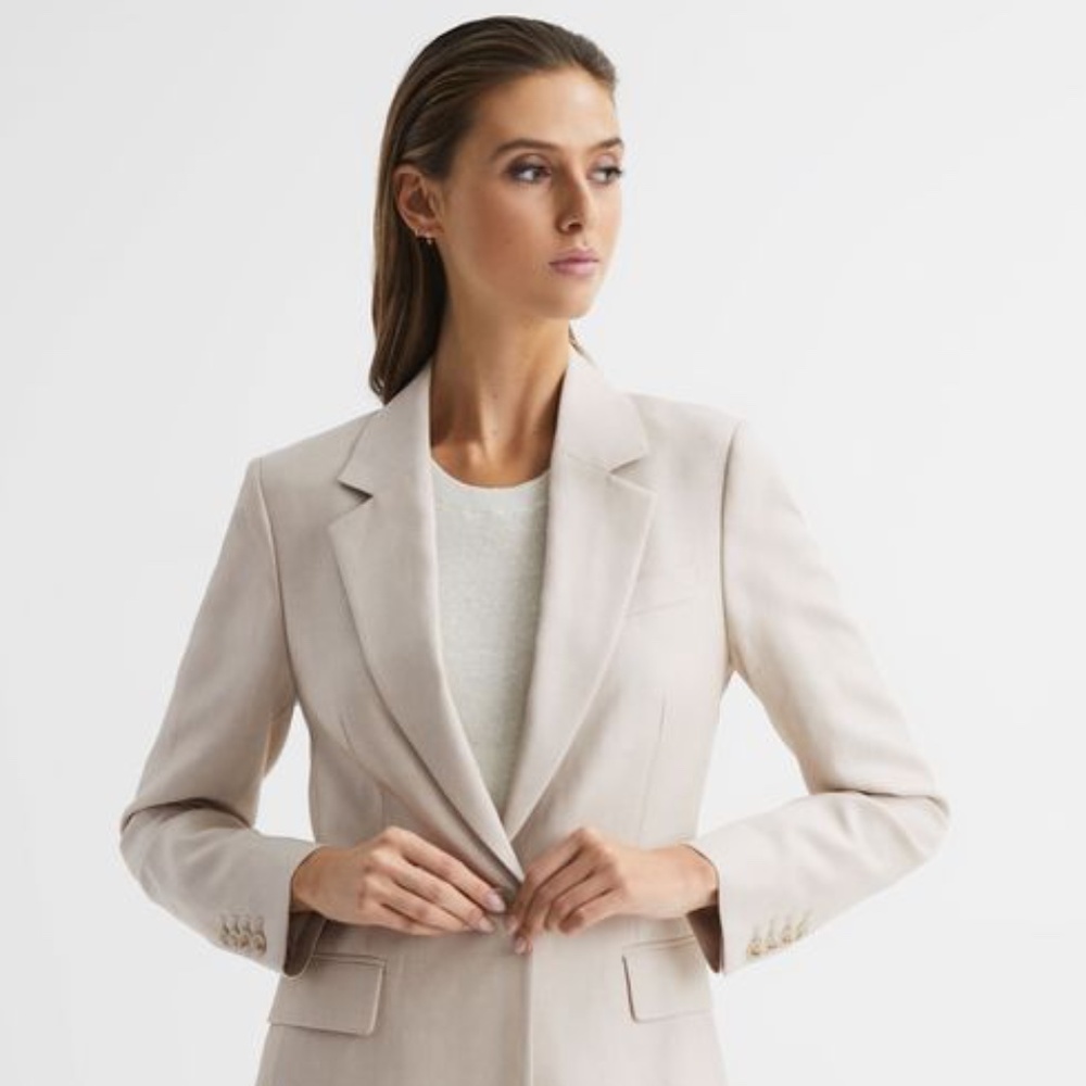 REISS Linen blazer Size 2